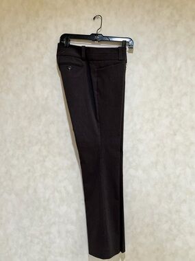 Ladies Dark Brown Dress Pants - Classic Tailored Fit